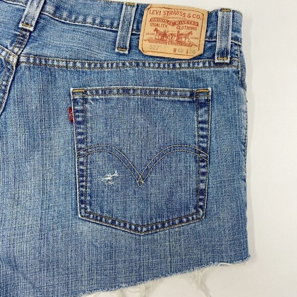 LEVI'S | Distressed Denim Cut-Off Shorts - Picture 6 of 10